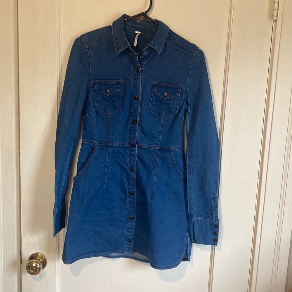 Free People Dynomite denim dress